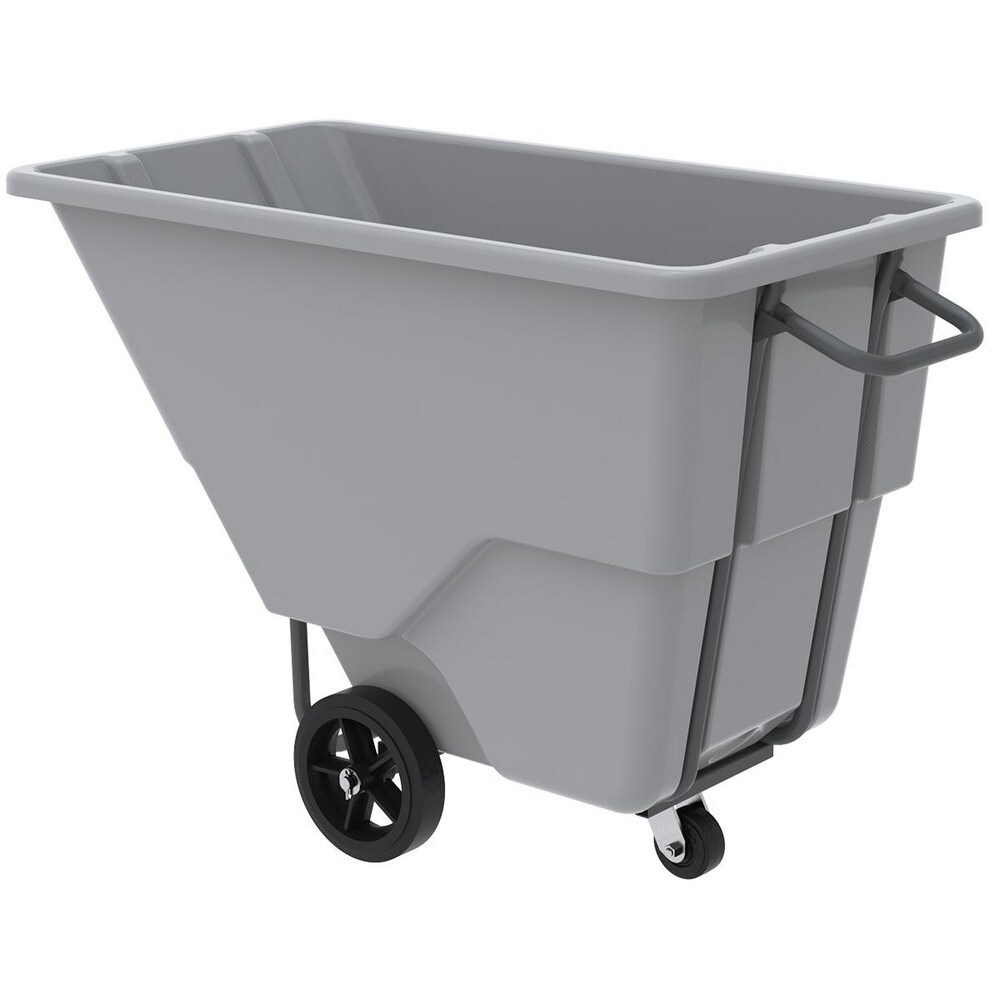 Plastic Basket Truck: 1/2 cu yd, 1,000 lb Capacity, 59" Deep
