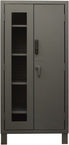 Durham 3702CXC-BLP4S-9 Locking Storage Cabinet: 36" Wide, 24" Deep, 78" High Image