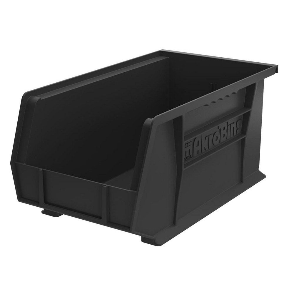 AKRO-MILS 30240black Plastic Hopper Stacking Bin: Black Image