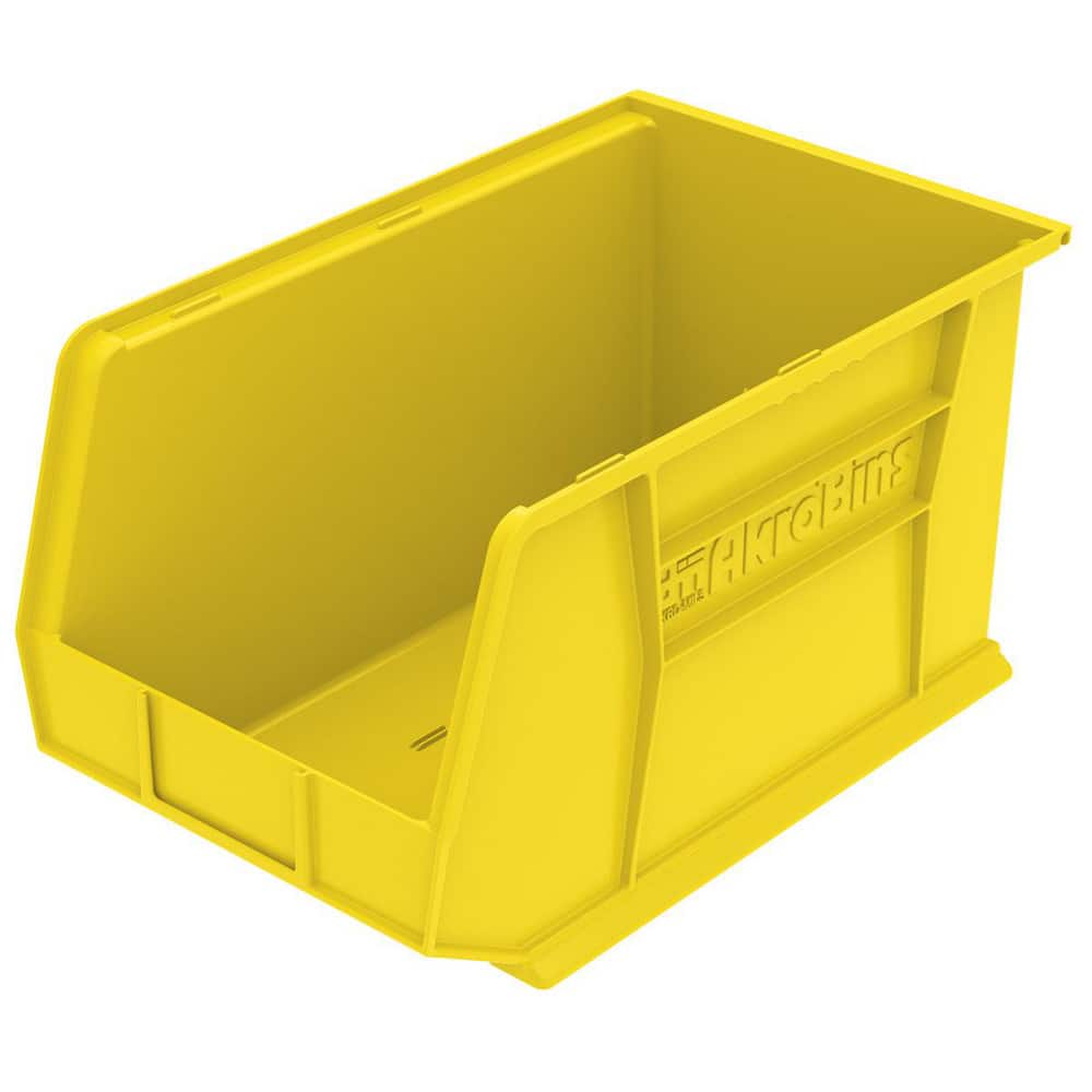 AKRO-MILS 30260yellow Plastic Hopper Stacking Bin: Yellow 