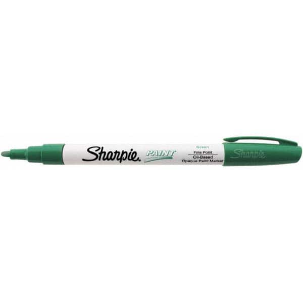 Paint Pen Marker: Green, Oil-Based, Fine Point