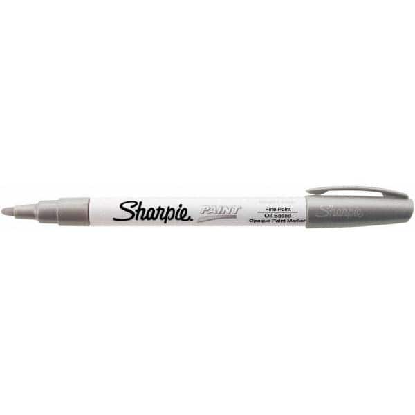 Paint Pen Marker: Silver, Oil-Based, Fine Point