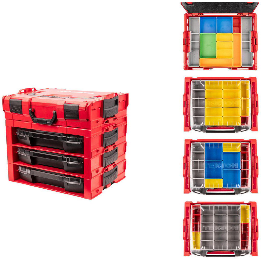 Stackable Interlocking Tool Storage Tekton - Tool Storage Combos & Systems: Type: Drawer Stack; Drawers ...
