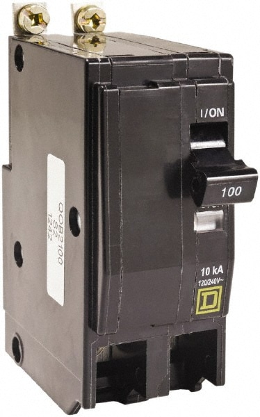 Square D QOB2125 125 Amp, 240 VAC, 2 Pole, Bolt On Miniature Circuit Breaker Image