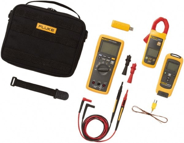 FC Series Wireless Multimeter Kit: 7 Pc, 1,000V, Clamp-on Jaw