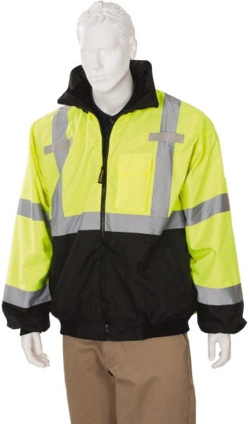 Occunomix LUX-ETJBJR-BY3X Size 3XL Hi-Viz Yellow Cold Weather & High Visibility Jacket 