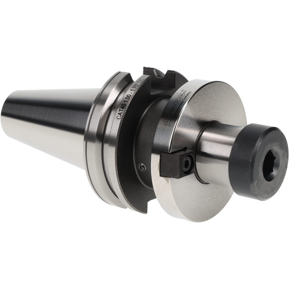 Shell Mill Holder: CAT40, Dual Contact Taper Shank, 1" Pilot