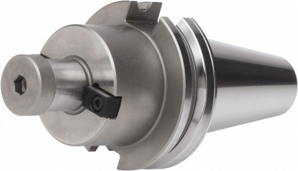 Shell Mill Holder: CAT40, Dual Contact Taper Shank, 0.75" Pilot