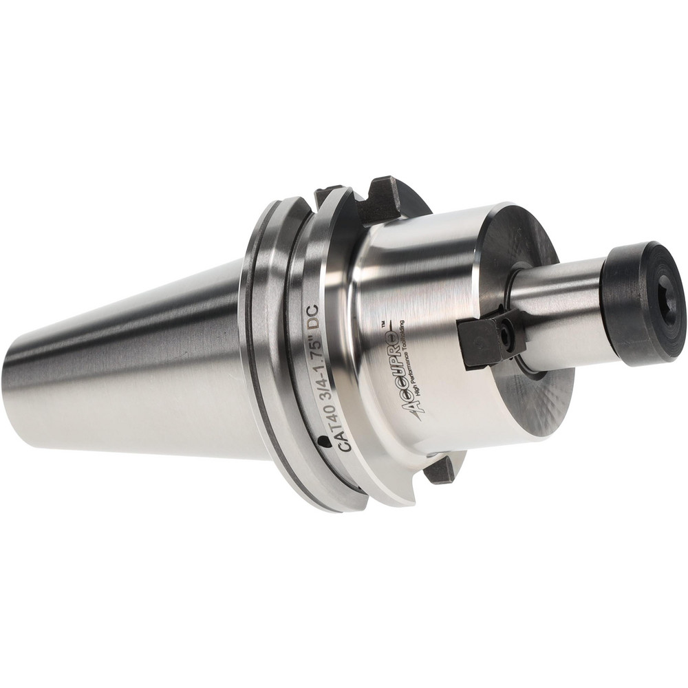 Shell Mill Holder: CAT40, Dual Contact Taper Shank, 0.75" Pilot