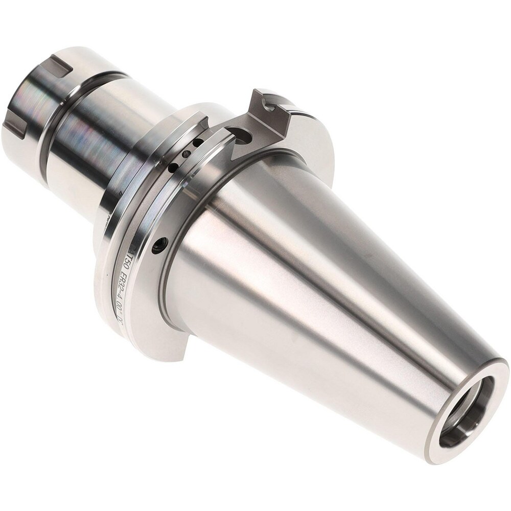 Collet Chuck: 2 to 20 mm Capacity, ER Collet, Dual Contact Taper Shank