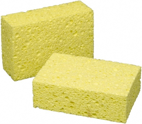 Lavex 7 1/2 x 4 x 1 3/4 Large Yellow Cellulose Sponge