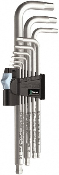 Wera 5022720001 9 Piece L-Key Hex Key Set Image