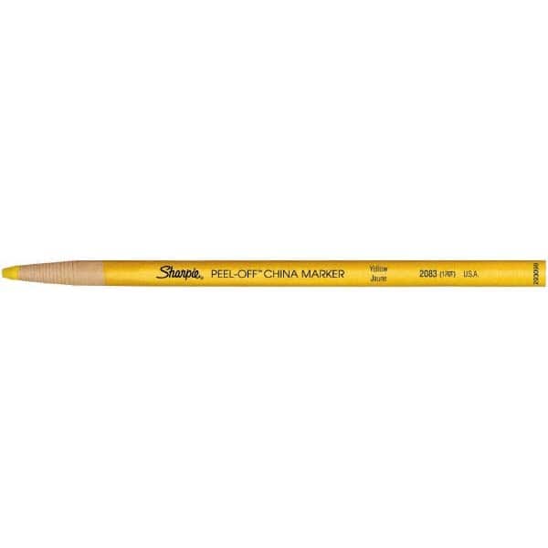 Sharpie - Ink Marker: Yellow, Wax-Based, Pencil Point - 42904805 - MSC  Industrial Supply