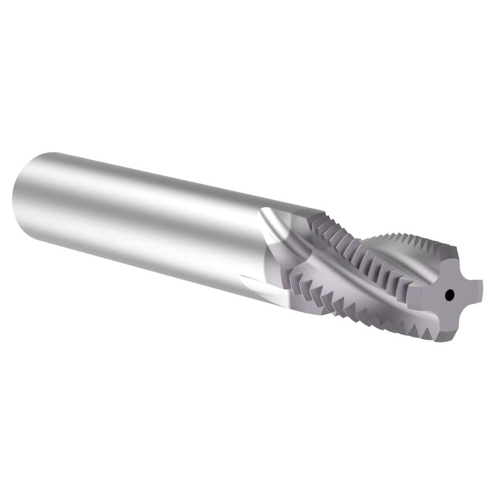 Helical Flute Thread Mill: 1/2 & 3/4, Internal & External, 4 Flute, 1/2" Shank Dia, Solid Carbide