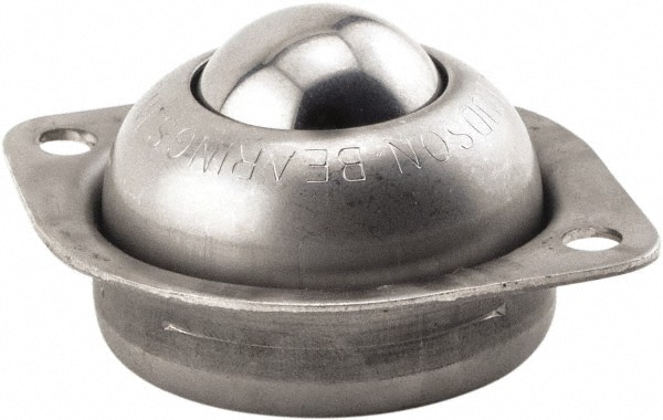 Hudson Bearing - Ball Transfer: 25.4 mm Ball Dia, Carbon Steel