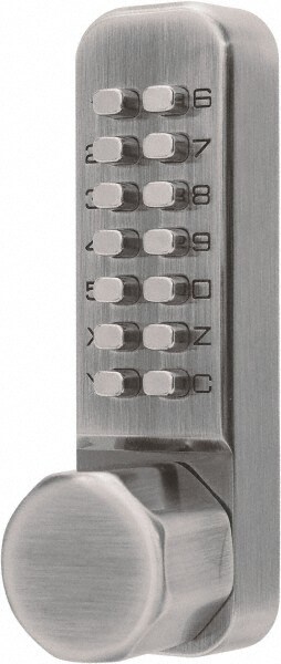 1-3/8 to 2-1/2" Door Thickness, 630 Stainless Steel Pushbutton Knob Lockset