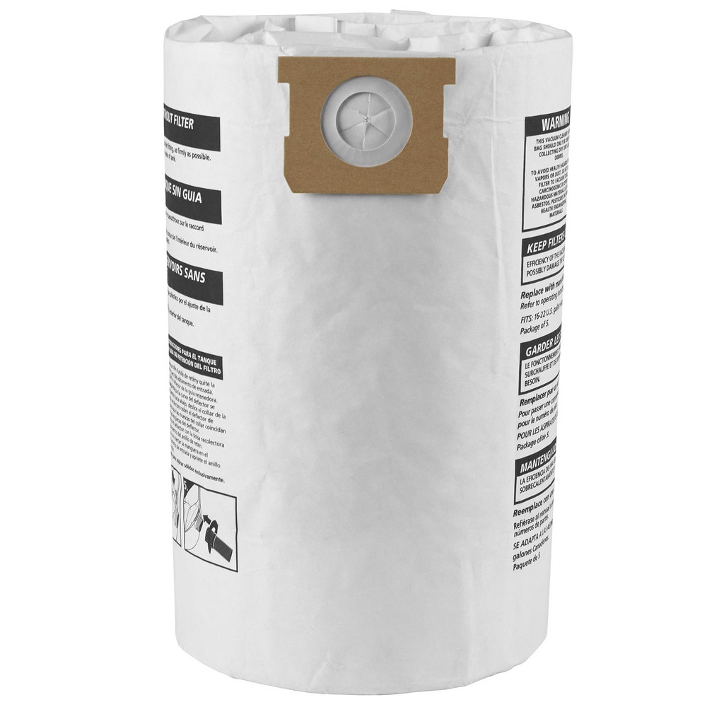 Pack of (3) 15-22 Gal Paper Vacuum Bags