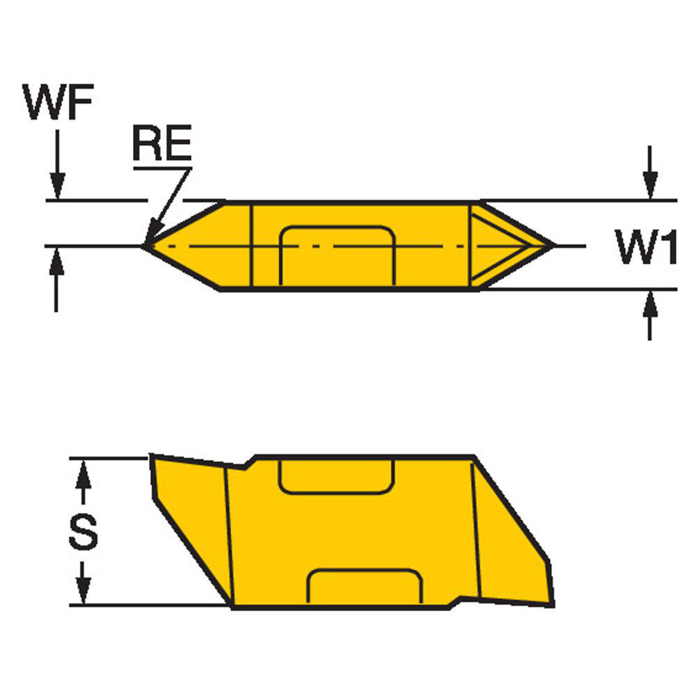 Sandvik Coromant Threading Insert TLTK3R 1125, Carbide MSC Direct