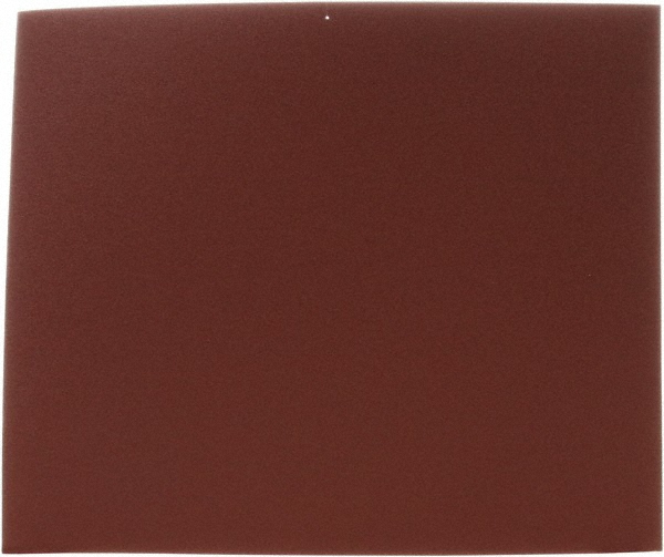 Sanding Sheets: 9" Wide x 11" OAL, 320 Grit, Aluminum Oxide - Very Fine Grade, J-Weighted Cloth Backing, Maroon, Series 314D