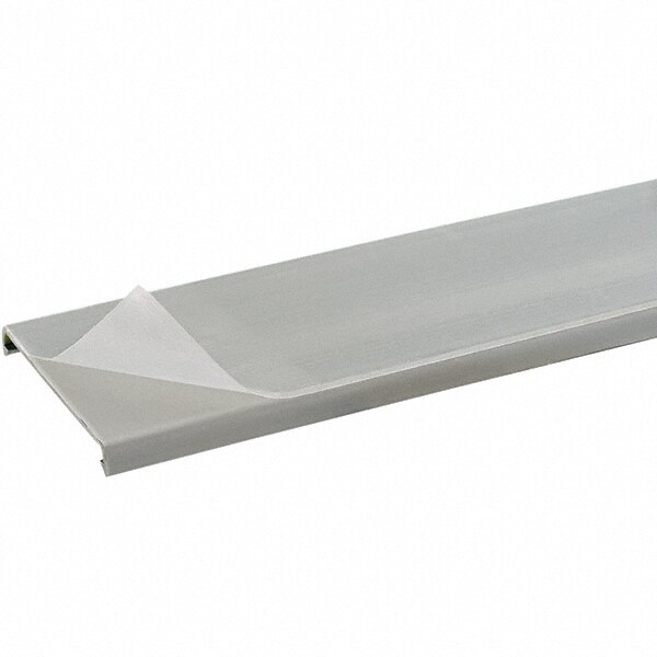 Wire Duct Cover: Flush Cover, Gray, 3 Wide, CE, CSA Certified, RoHS Compliant"