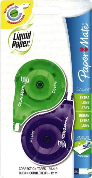 Paper Mate Liquid Paper - Pack of (10), 4.2mm x 12 m Correction Tape -  43055789 - MSC Industrial Supply