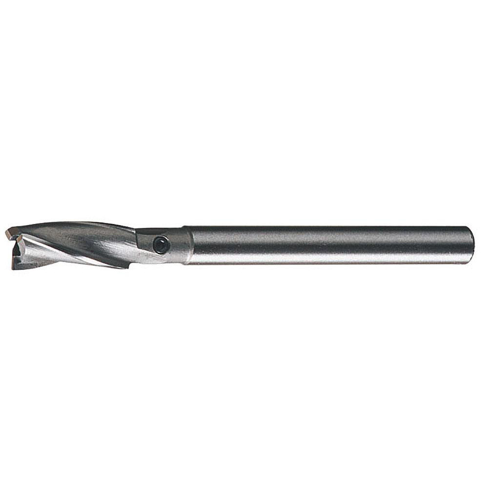 Cleveland 3/8" Dia, 5/16" Shank, Dia, 3 Flutes, Straight Shank, Interchangeable Pilot Counterbore - 4-1/16" OAL, 3-1/16" OAL Shank, Bright Finish