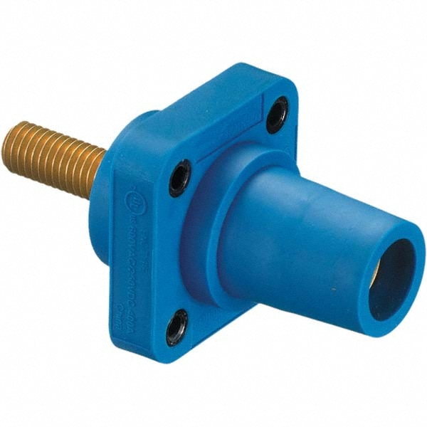 Single Pole Plugs & Connectors; Connector Type: Female ; End Style: Female ; Termination Method: Threaded Stud ; Amperage: 400 ; Voltage: 250 VDC/600 VAC ; Maximum Compatible Wire Size (AWG): 4