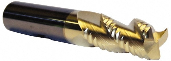 Accupro 12179650 Corner Radius End Mill: 5/8" Dia, 1-1/4" LOC, 0.06" Radius, 3 Flutes, Solid Carbide 