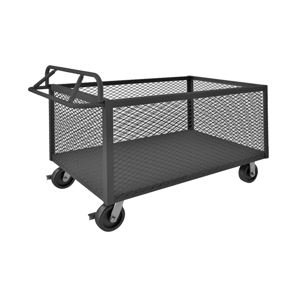 Durham 4STE-EX-2448-95 Steel Basket Truck: 2,000 lb Capacity 