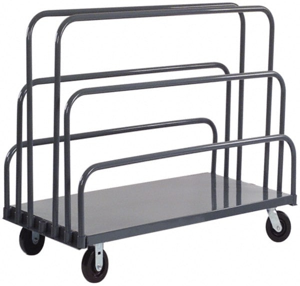 Platform Truck: 2,000 lb Capacity, Cold-Rolled Steel Deck