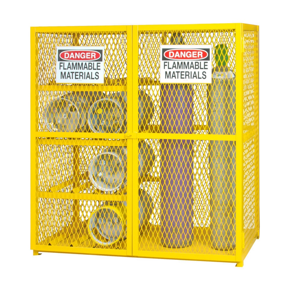 Durham EGCC8-9-50 Gas Cylinder Steel Storage Cabinet: 60" Wide, 30" Deep, 71-3/4" High Image