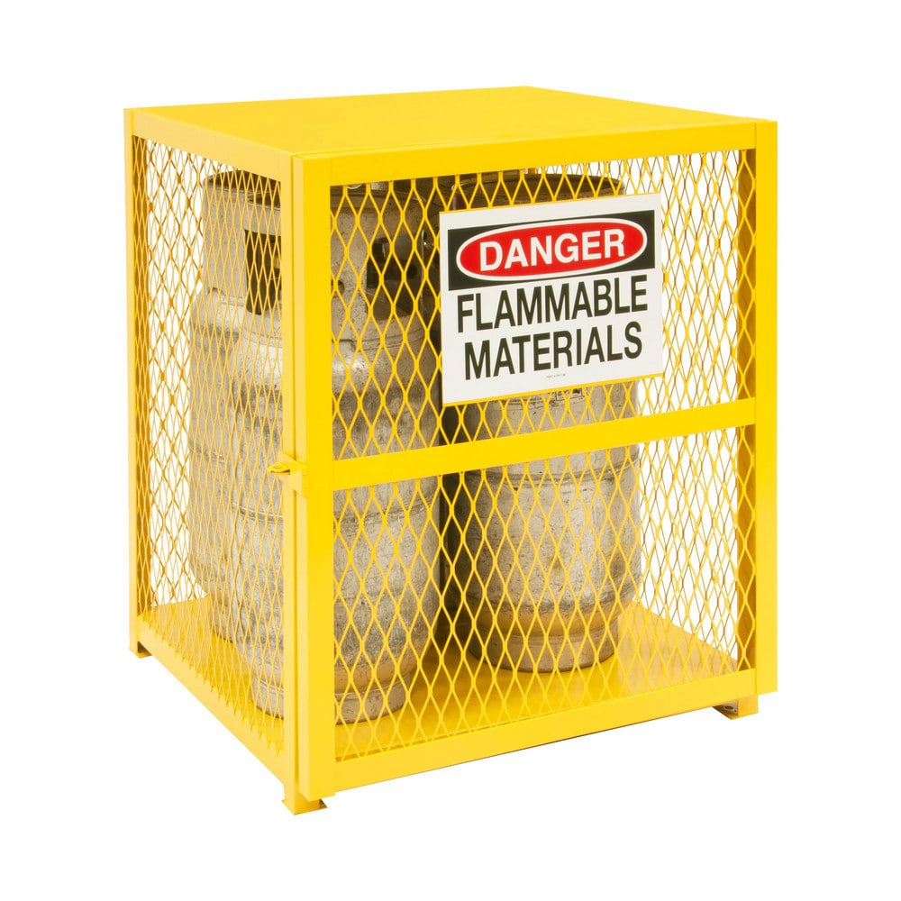 Durham EGCVC4-50 Gas Cylinder Steel Storage Cabinet: 30" Wide, 30" Deep, 33-1/2" High 