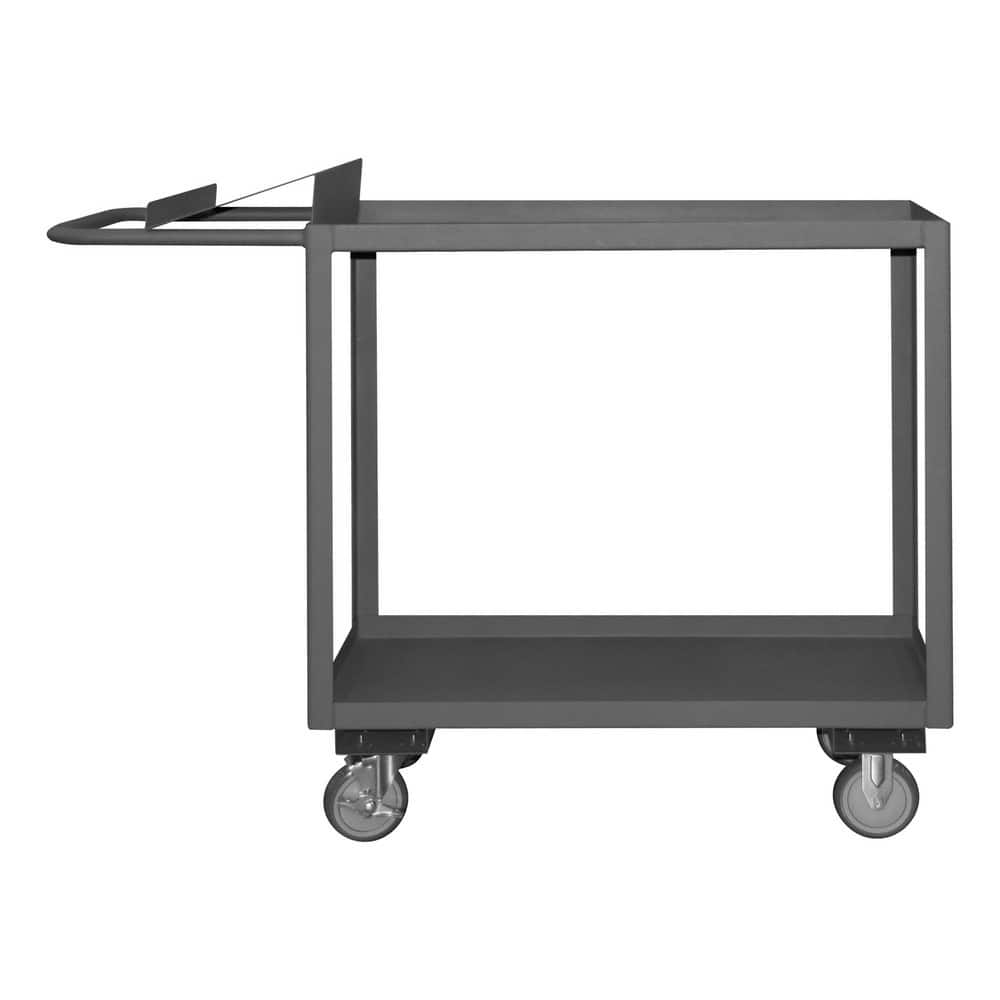 Order Picking Utility Cart: Steel, Gray