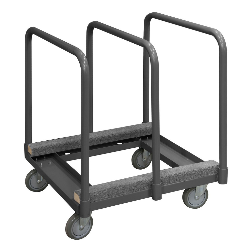 Durham PM-2831-CR-95 Panel Mover Truck: Carpet Covered Cold-Rolled Steel Platform, 28-1/4" Platform Width, 31-3/16" Platform Length Image