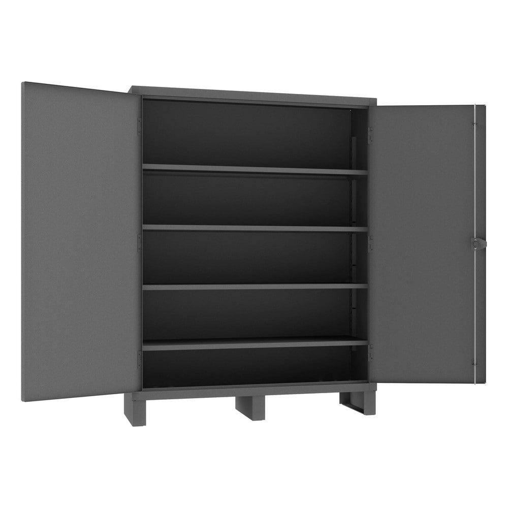 Durham 2704-4S-95 Locking Steel Storage Cabinet: 60" Wide, 18" Deep, 78" High 