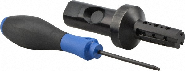 Indexable Thread Mill: 0.87" Cut Dia, 1.57" Max Hole Depth, Solid Carbide & Steel