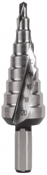 Hertel SDD43274547 Step Drill Bits: Cobalt, 9 Hole Sizes Image