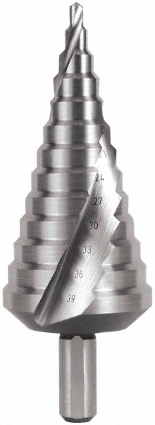 Hertel SDD43274802 Step Drill Bits: Cobalt, 13 Hole Sizes Image