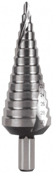 Hertel SDD43274810 Step Drill Bits: Cobalt, 14 Hole Sizes Image