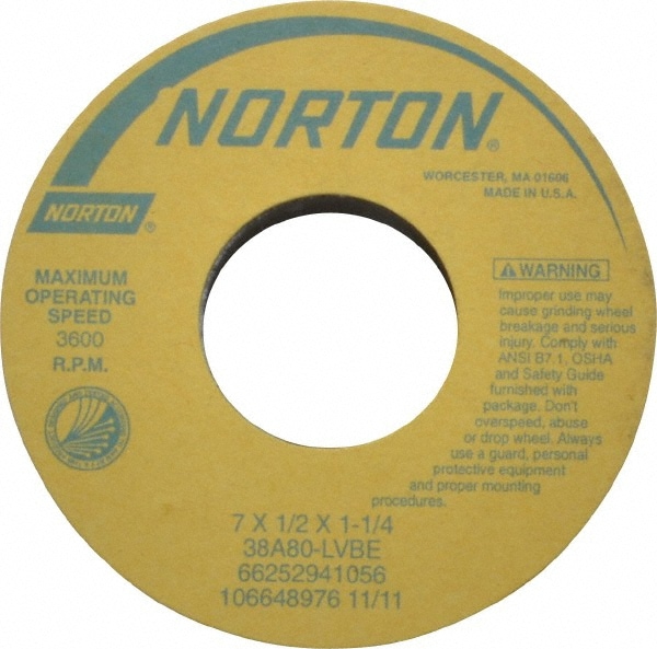 Camel Surface Grinding Wheel 7/" x 3//4/" 1-1//4/" Hole I Hardness 60 Grit 34644