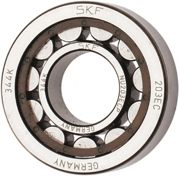 17mm Bore Diam, 40mm Outside Diam, 12mm Wide Cylindrical Roller Bearing