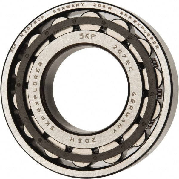 SKF N 207 ECP 35mm Bore Diam, 72mm Outside Diam, 17mm Wide Cylindrical Roller Bearing Image