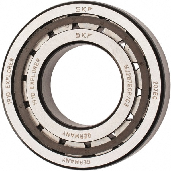 SKF NJ 207 ECP/C3 35mm Bore Diam, 72mm Outside Diam, 17mm Wide Cylindrical Roller Bearing Image