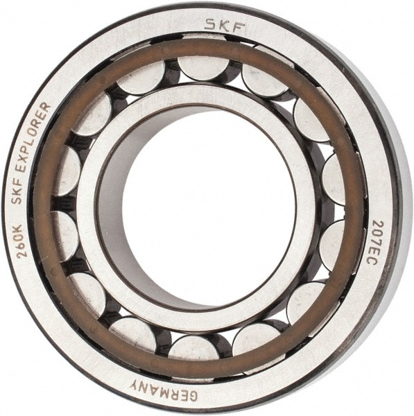 SKF NU 207 ECP 35mm Bore Diam, 72mm Outside Diam, 17mm Wide Cylindrical Roller Bearing Image