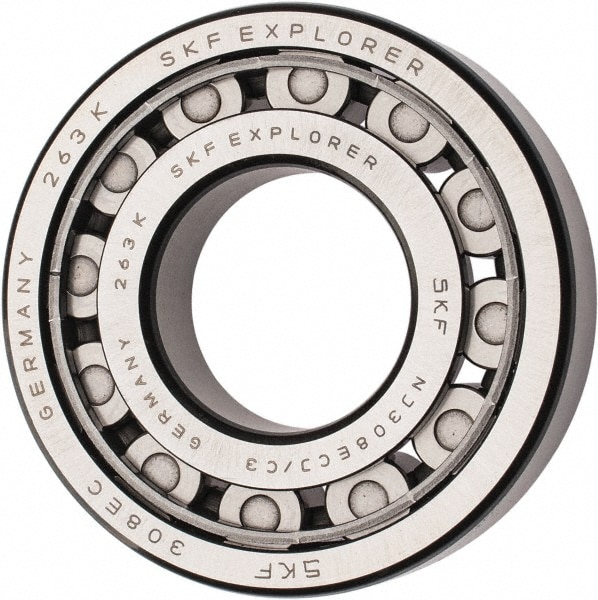 SKF NJ 308 ECJ/C3 40mm Bore Diam, 90mm Outside Diam, 23mm Wide Cylindrical Roller Bearing Image