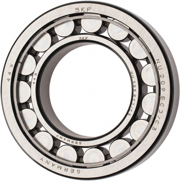 SKF NU 209 ECJ/C3 45mm Bore Diam, 85mm Outside Diam, 19mm Wide Cylindrical Roller Bearing Image