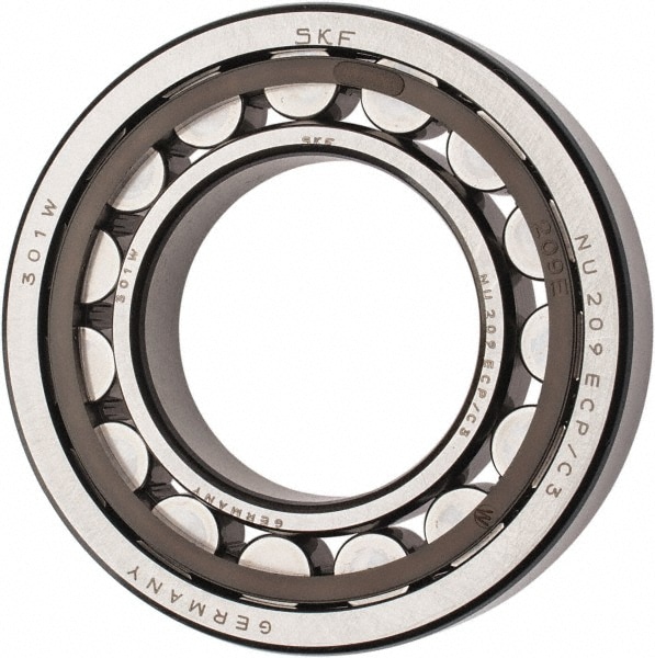 SKF NU 209 ECP/C3 45mm Bore Diam, 85mm Outside Diam, 19mm Wide Cylindrical Roller Bearing Image