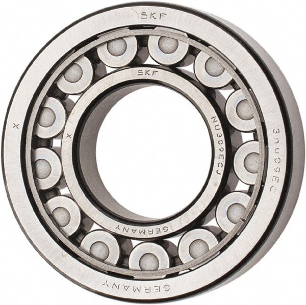 SKF NU 309 ECJ 45mm Bore Diam, 100mm Outside Diam, 25mm Wide Cylindrical Roller Bearing Image