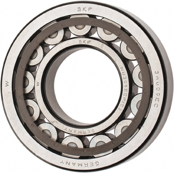 SKF NU 309 ECP/C3 45mm Bore Diam, 100mm Outside Diam, 25mm Wide Cylindrical Roller Bearing Image