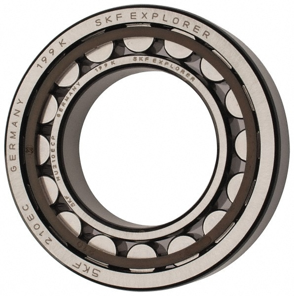 SKF NU 210 ECP 50mm Bore Diam, 90mm Outside Diam, 20mm Wide Cylindrical Roller Bearing Image